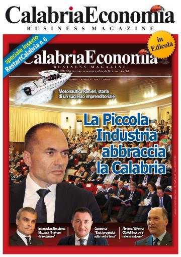 La copertina del nuovo numero di Calabria Economia